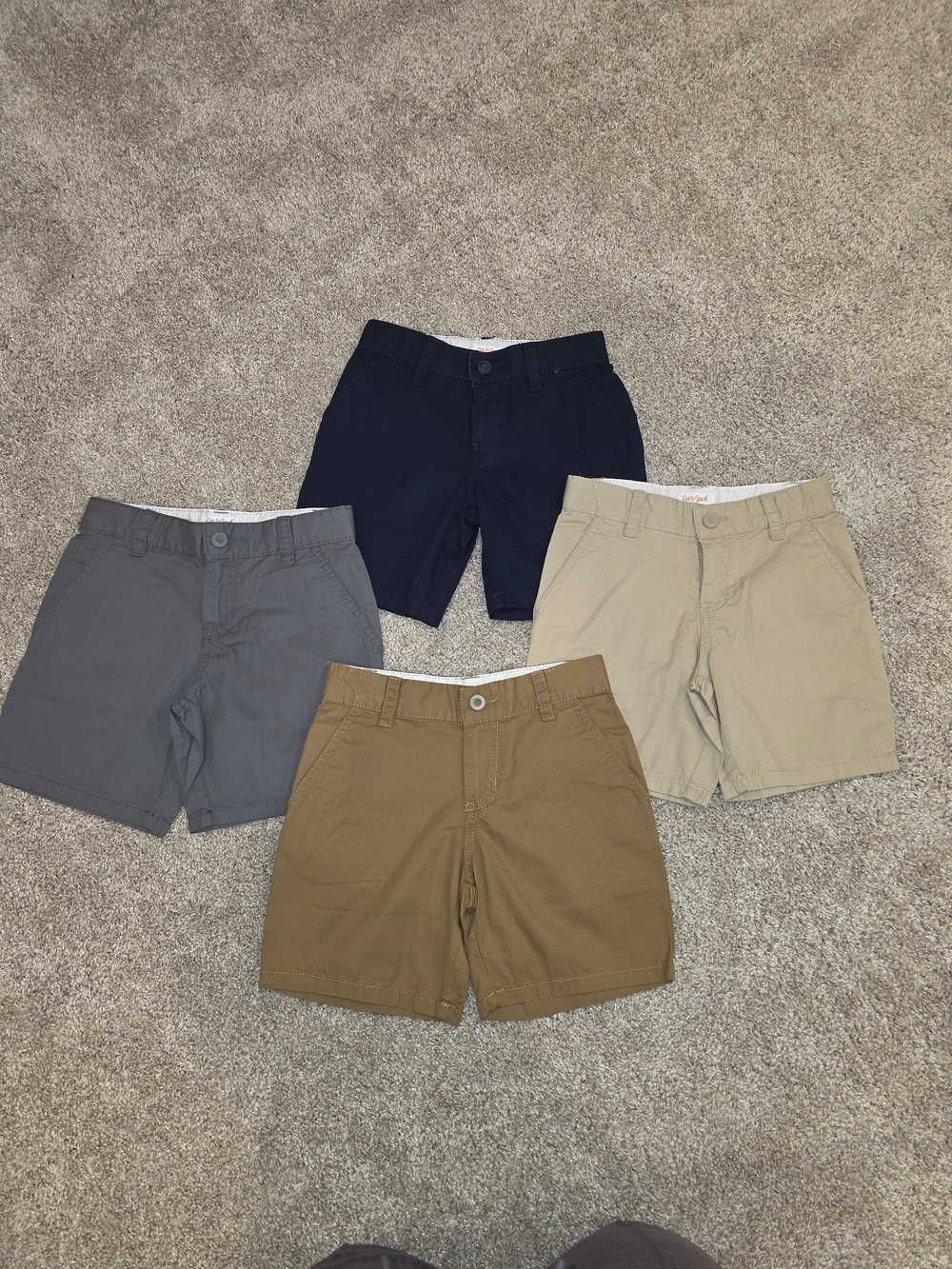 Cat & Jack Boys' Shorts Set - Navy, Gray, Khaki, Tan